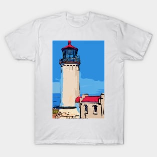 North Head Lighthouse in Abstract T-Shirt